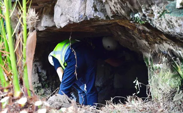 Imagen de la búsqueda en un barranco de Arucas. 