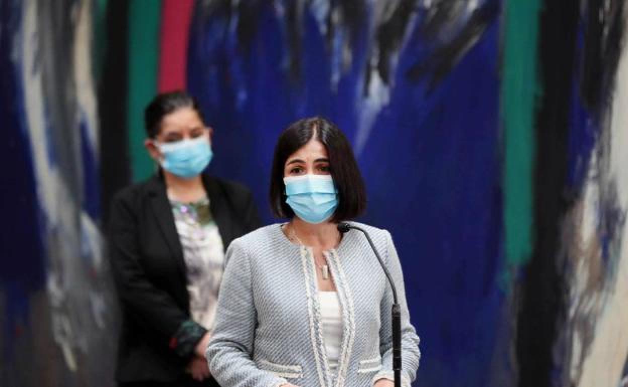 Carolina Darias, este lunes. 