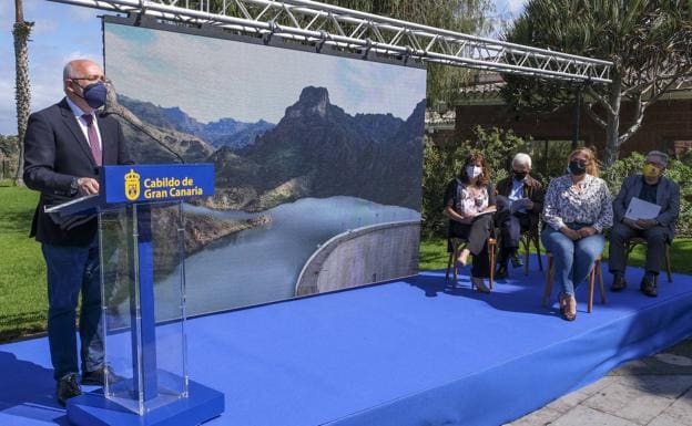 Antonio Morales, presidente del Cabildo, presentò la nueva denominación del proyecto en el Jardín Canario. 