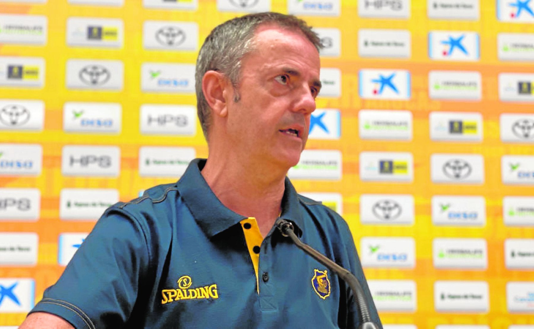 El entrenador del Herbalife Gran Canaria, Porfi Fisac, atendió a los medios de comunicación en la previa del choque ante el MoraBanc Andorra. 