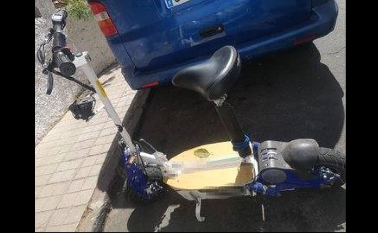 Denunciado por conducir un vehículo de movilidad personal sin matricular y carné