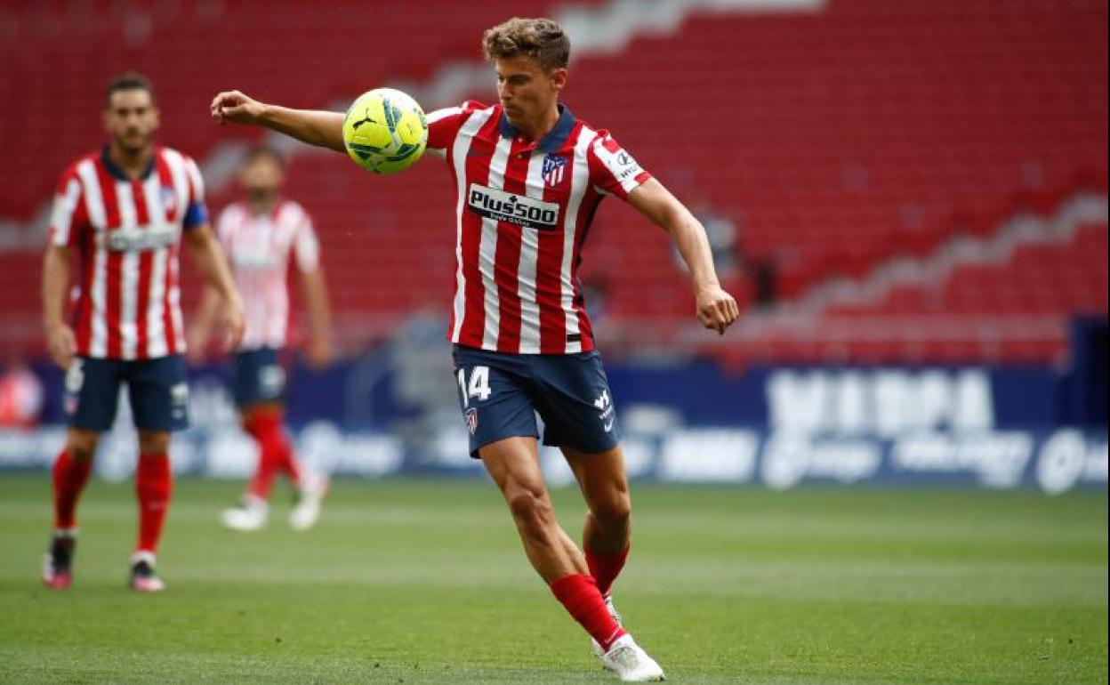 Marcos Llorente, durante el duelo entre Atlético y Osasuna.