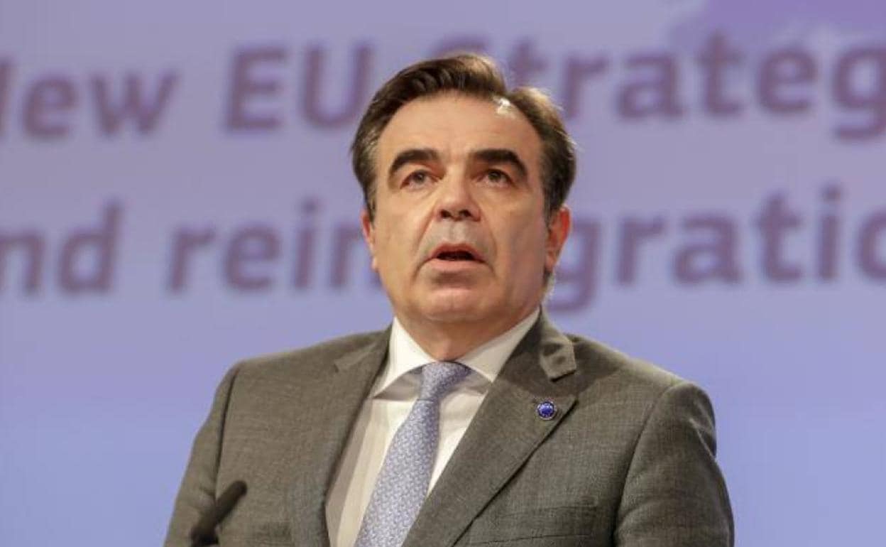 El vicepresidente de la Comisión Europea, Margaritis Schinas, en una foto de archivo.