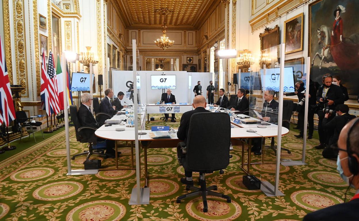 Reunión de los ministros de Exteriores del G7 en Londres a principios de mayo de 2021. 