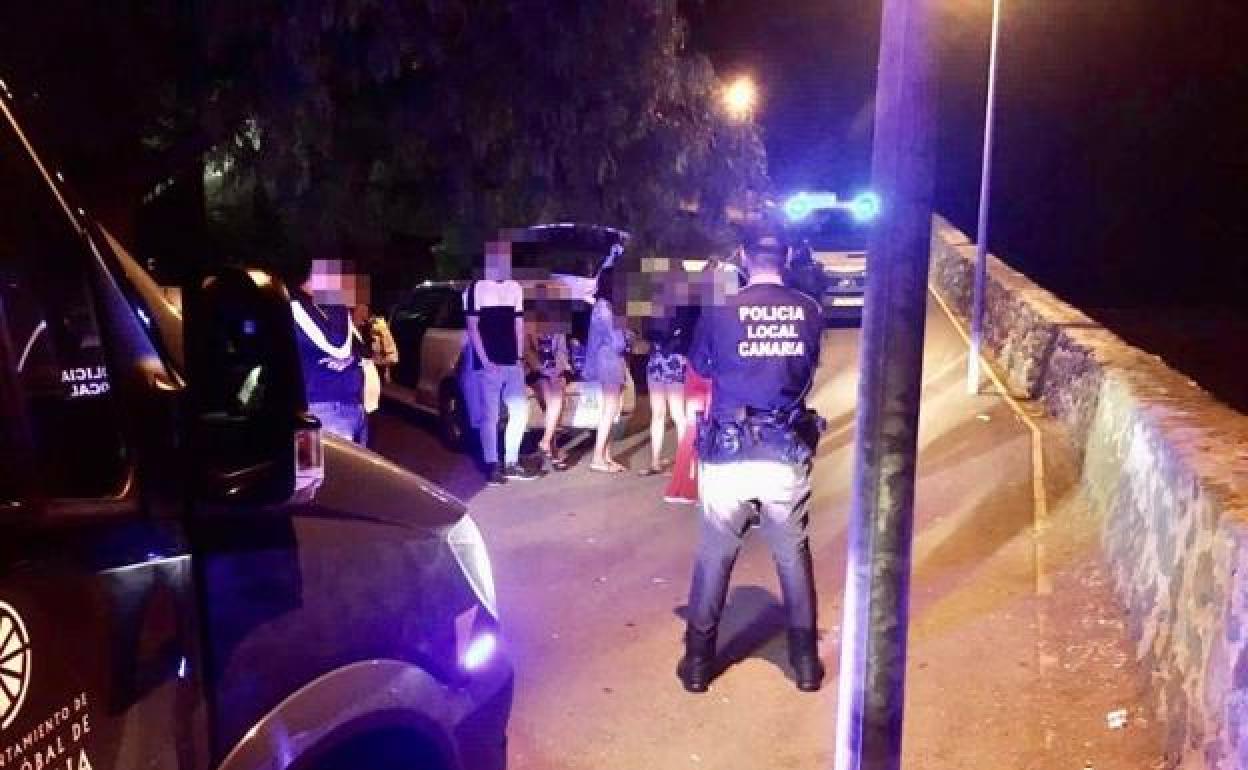 Imagen de archivo de otro bolellón en Las Teresitas. 