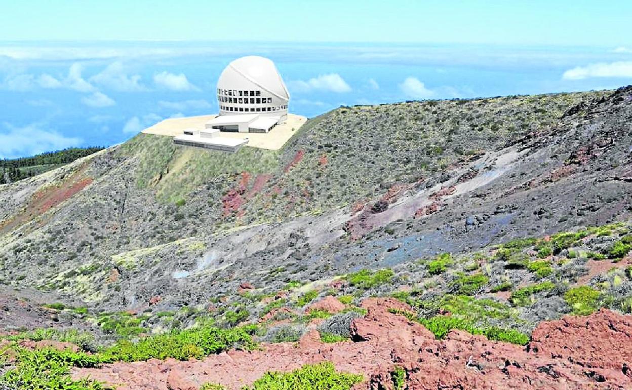 Vista del Roque de Los Muchachos, en la isla de La Palma. 