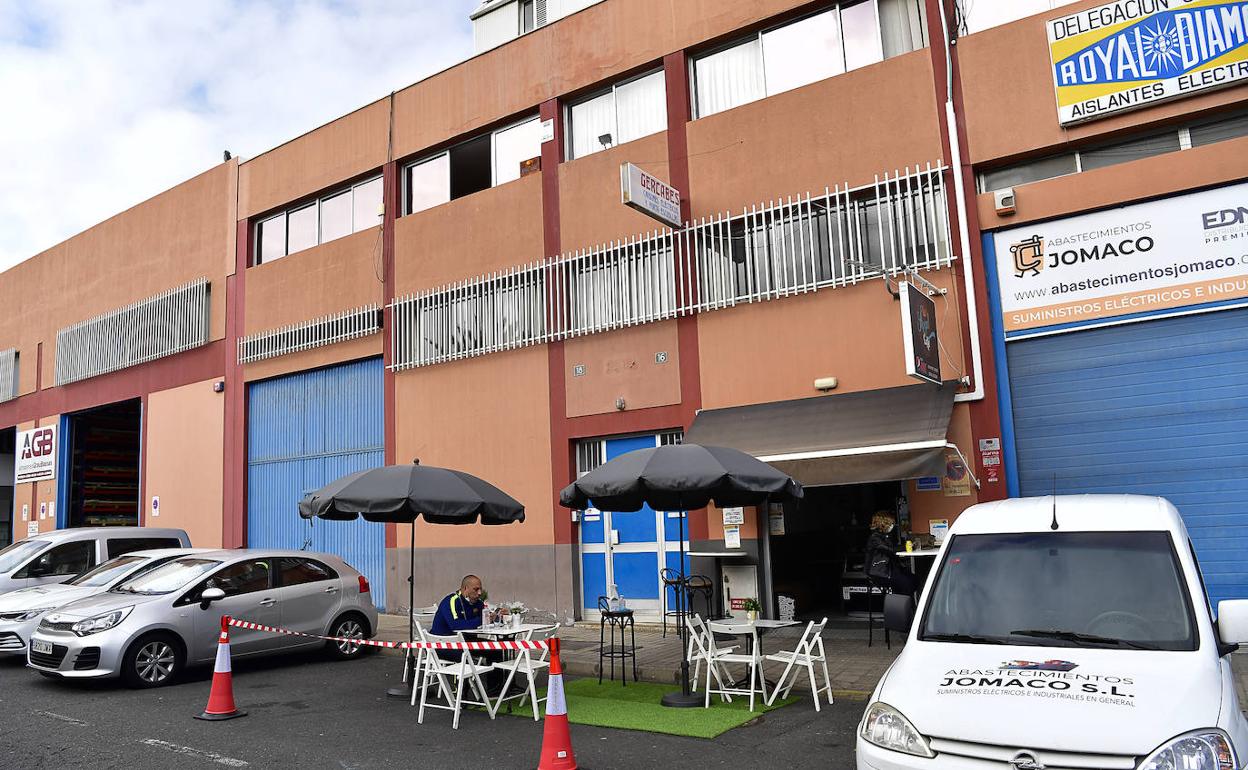 Imagen de archivo de una terraza exprés en El Sebadal. 