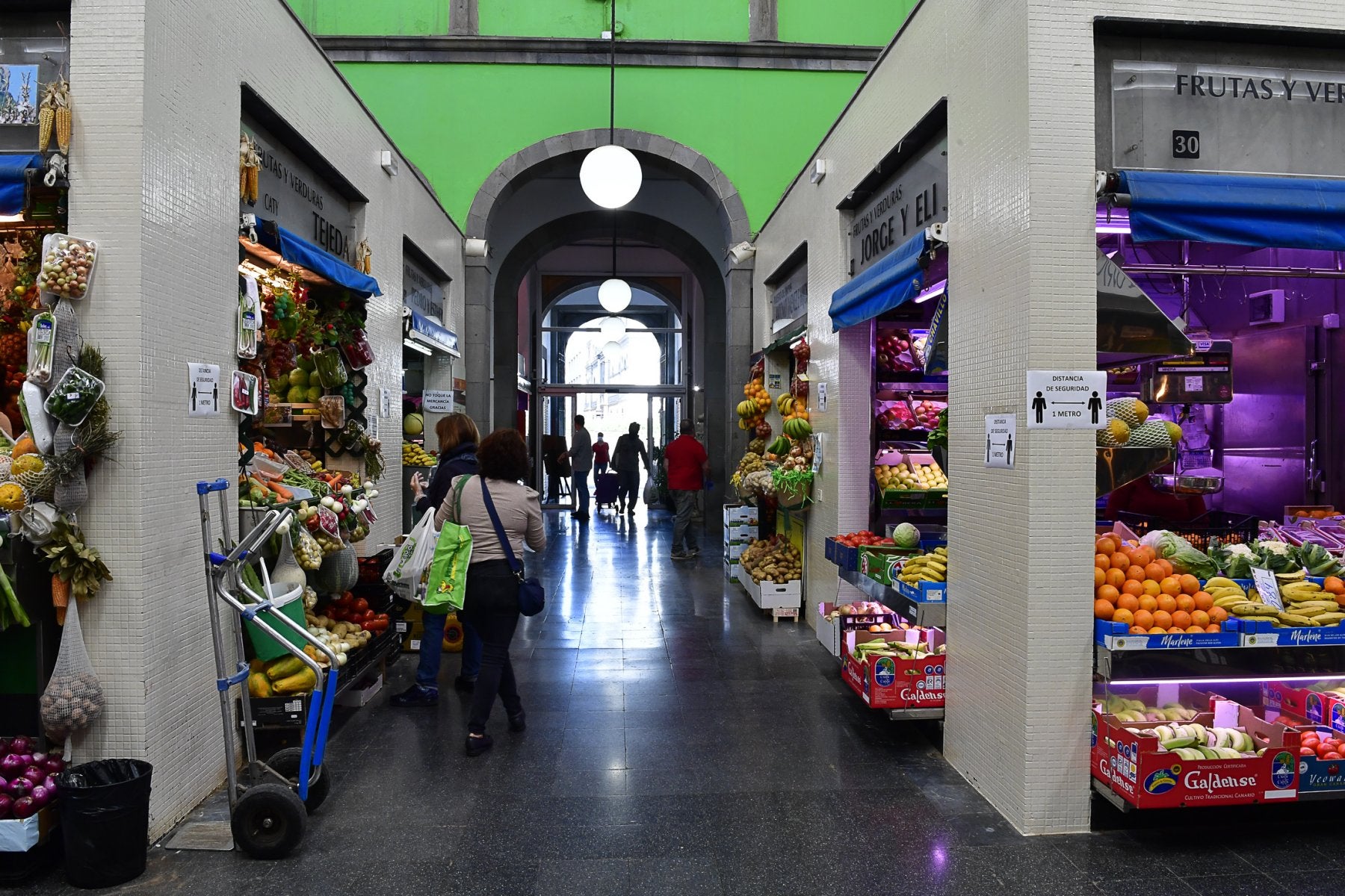Interior del mercado de Vegueta. 
