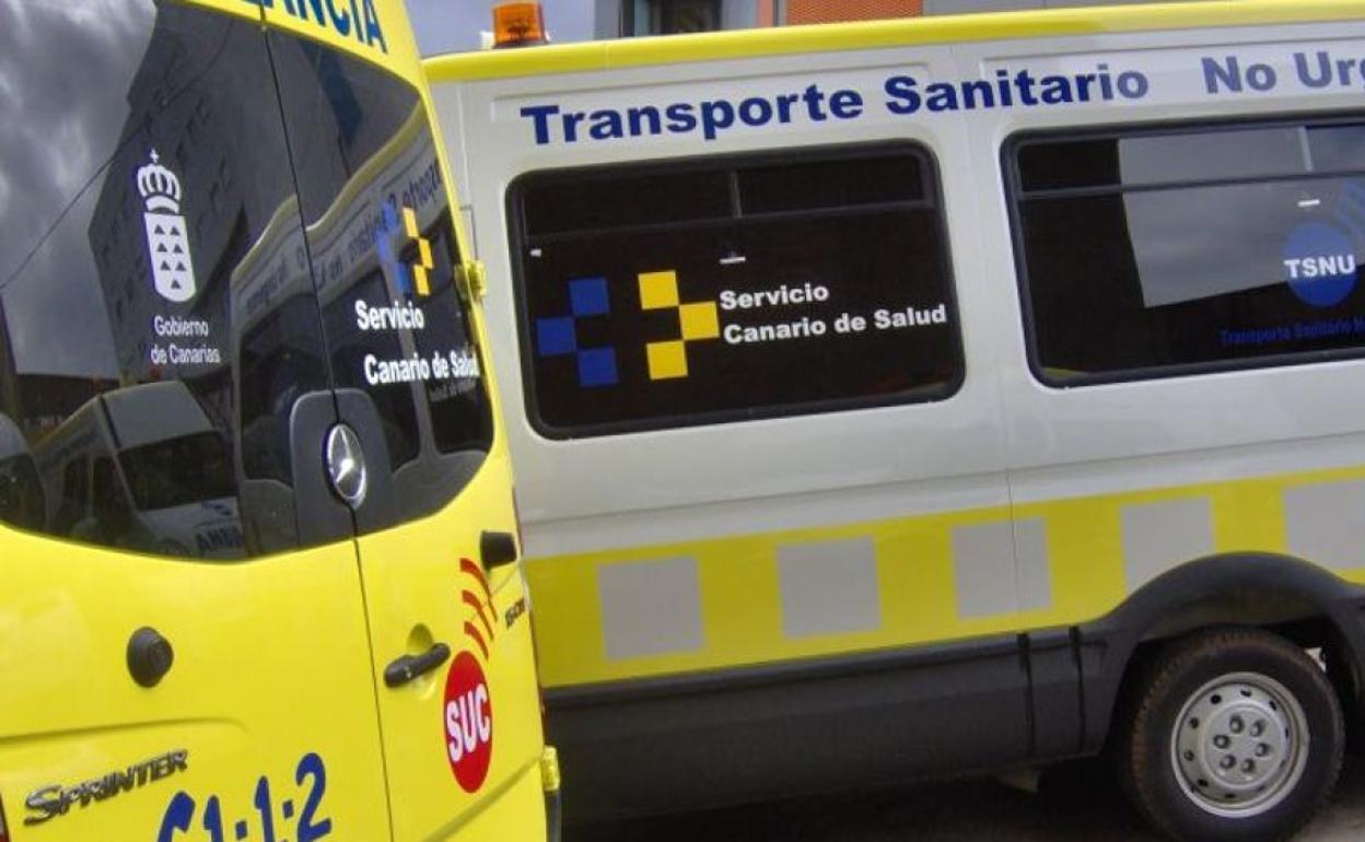 Herido al chocar su vehículo contra un muro en La Laguna