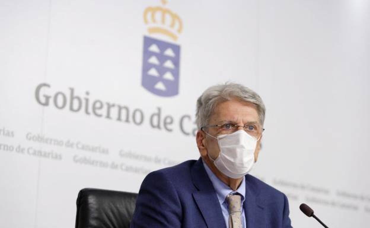 El consejero de Administraciones Públicas, Justicia y Seguridad, Julio Pérez. 