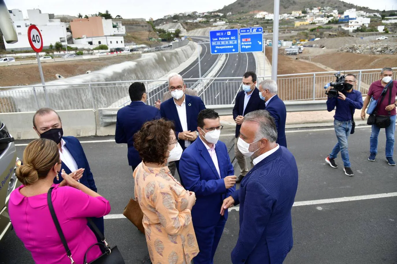 Fotos: Abre otro tramo de la circunvalación en Gran Canaria