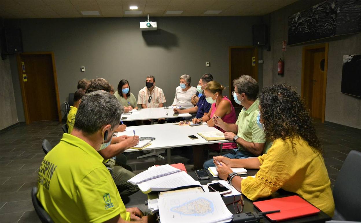 Reunión celebrada este martes entre el Cabildo y los ayuntamientos afectados 