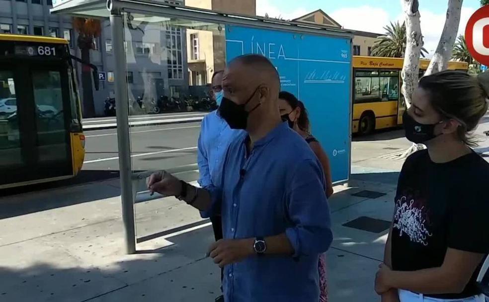 Presentación de la iniciativa en la plaza de Manuel Becerra. 
