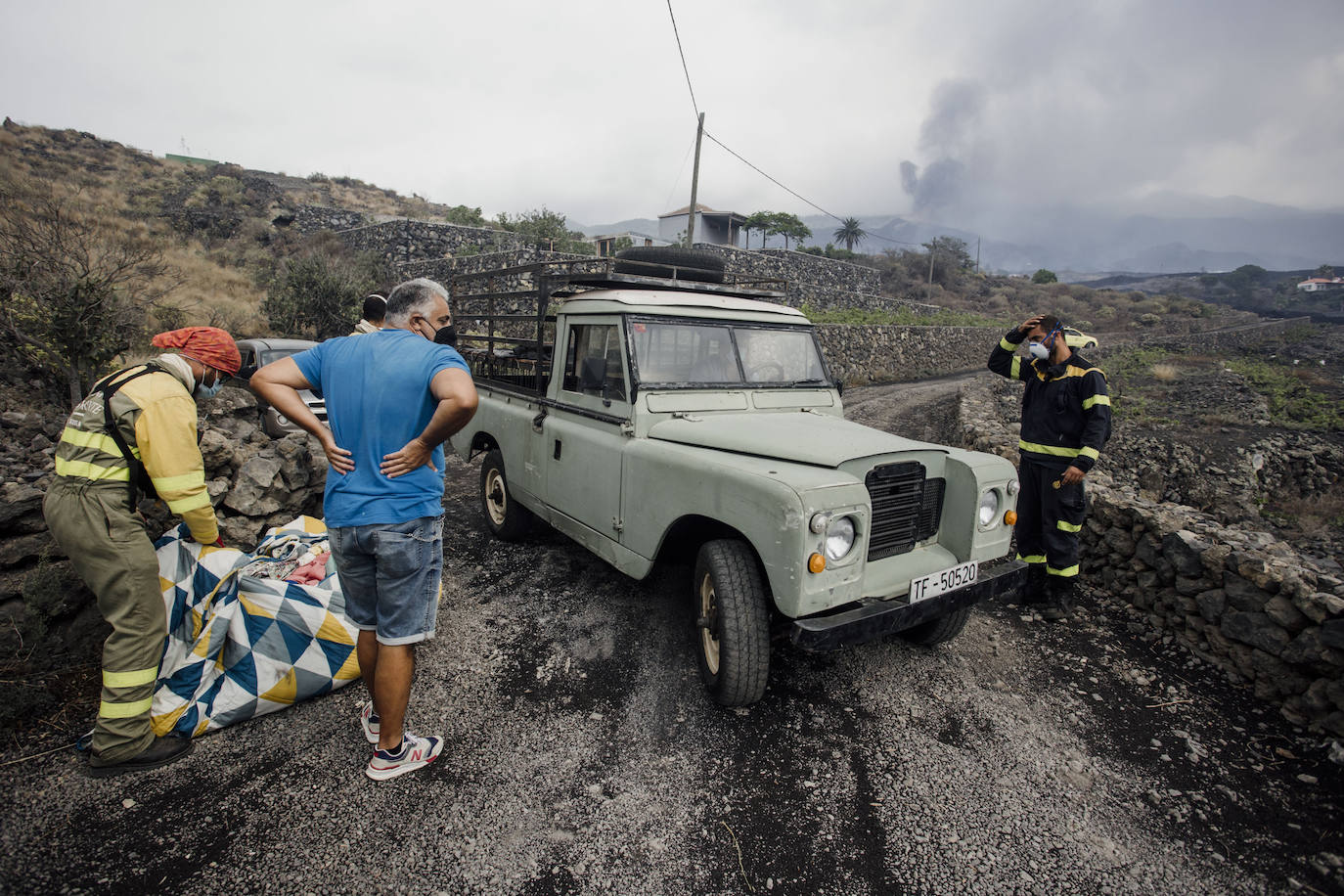 Fotos: Recogida de enseres de los vecinos desalojados en Todoque y Puerto Naos