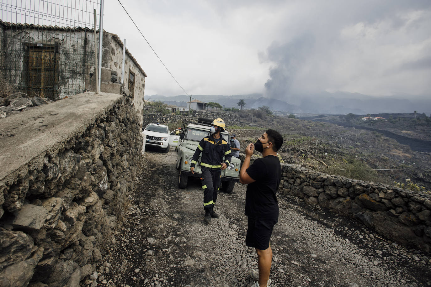 Fotos: Recogida de enseres de los vecinos desalojados en Todoque y Puerto Naos