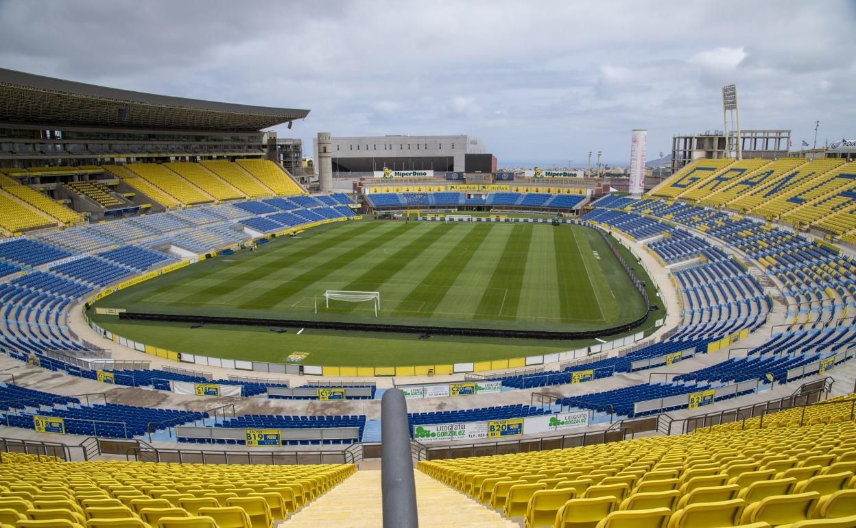 Instantánea del Estadio de Gran Canaria, donde la UD Las Palmas volverá a jugar este domingo, en la que será la octava jornada de la temporada. 