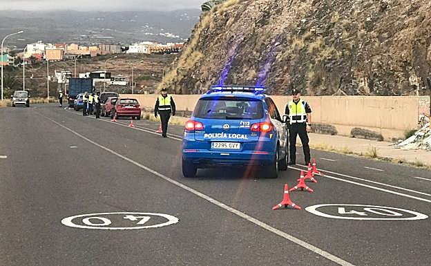 Uno de los controles realizados durante la campaña. 