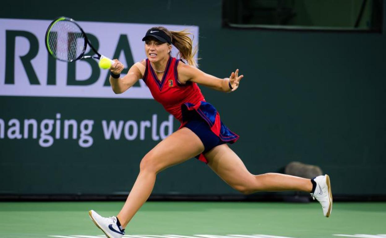 Paula Badosa, en el torneo de Indian Wells. 