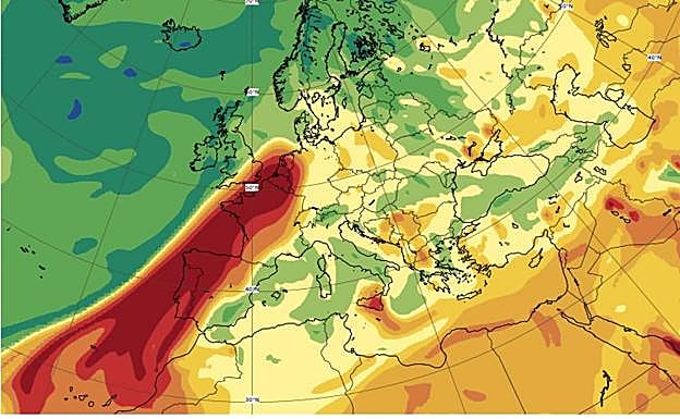 Los penachos de dióxido de azufre emitidos por el volcán llegan al Caribe