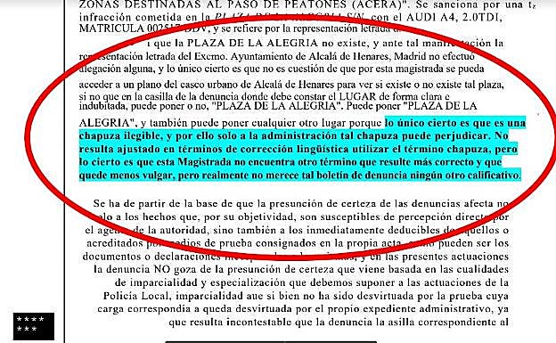 Captura de la sentencia