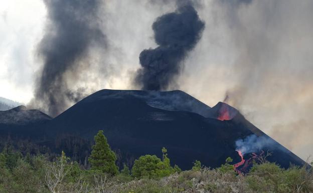 La lava del volcán de La Palma ha cubierto 14 hectáreas en el intervalo de 12 horas. 