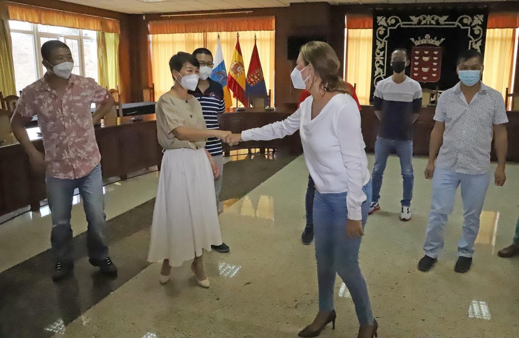 Recepción en el Cabildo. 