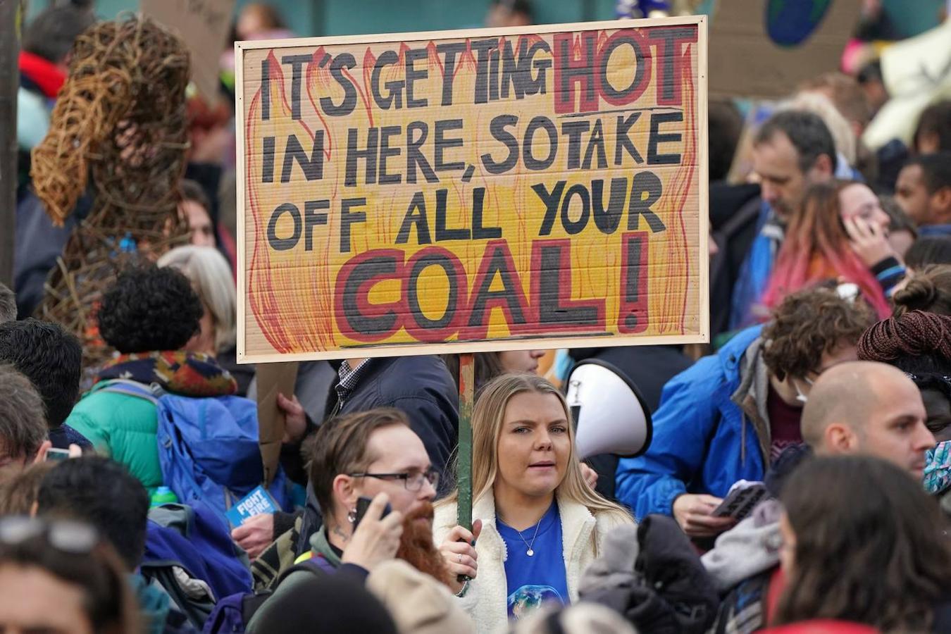 Los manifestantes han reclamado medidas para acabar con el calentamiento global