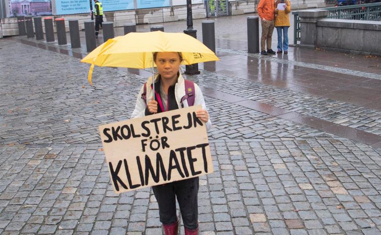 La activista sueca Greta Thunberg. 