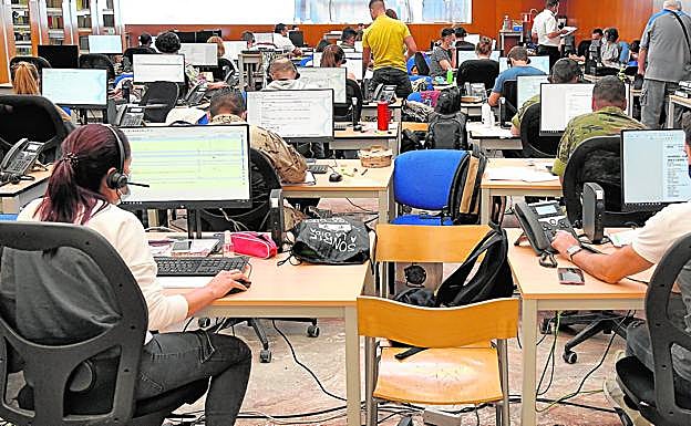 Foto de archivo de rastreadores en la capital grancanaria. 