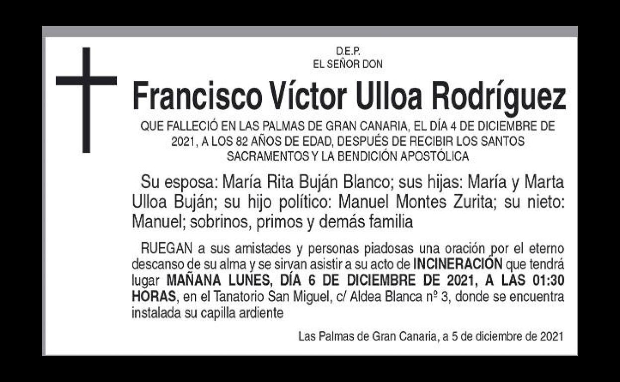 Francisco Víctor Ulloa Rodríguez