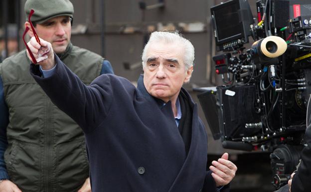 Martin Scorsese en el rodaje de 'La invención de Hugo'./