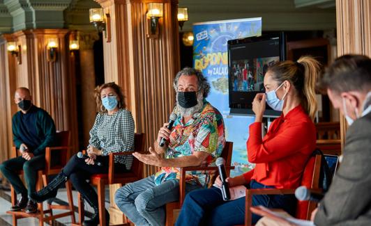 Luifer Rodríguez, durante su intervención en la rueda de prensa. 