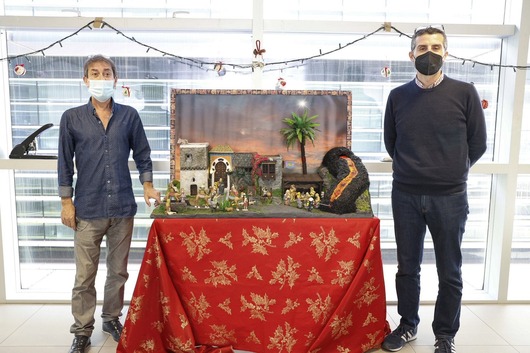 Alfonso Basanta junto a Nacho de la Peña.