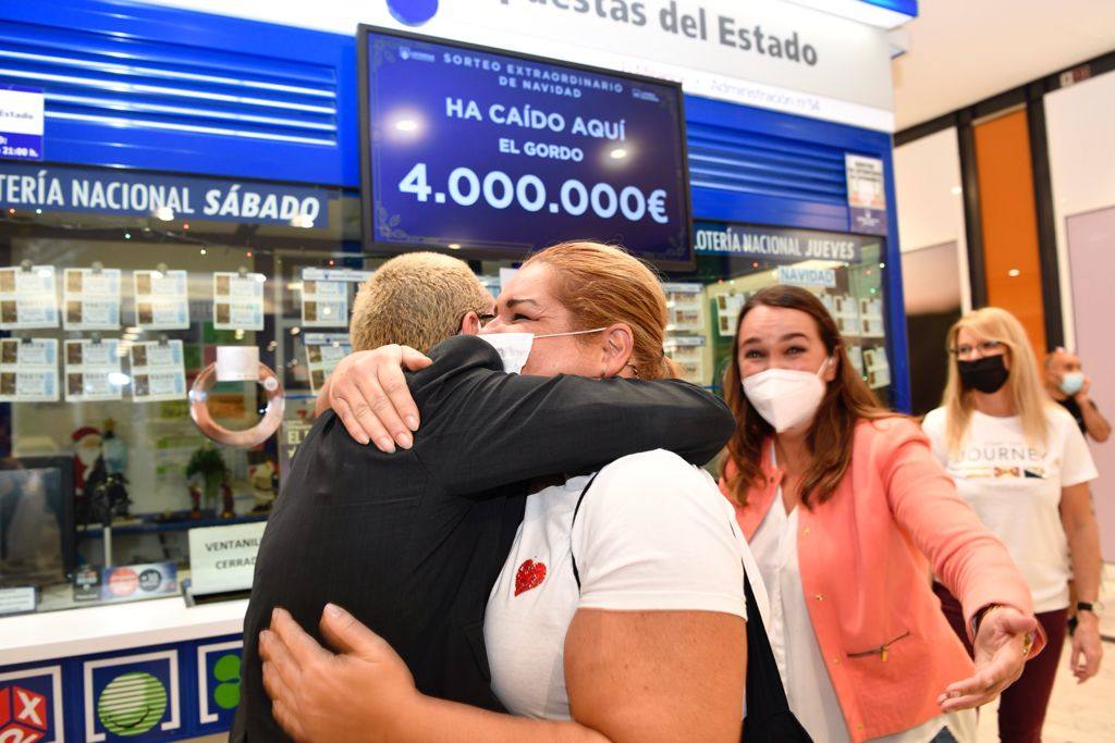 Fotos: El Gordo sonríe a Gran Canaria