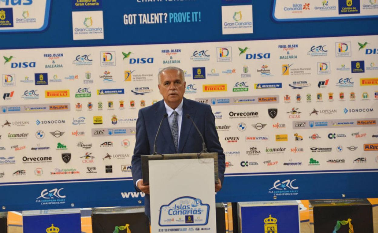 Germán Morales, presidente del Comité Organizador del Rally Islas Canarias. 
