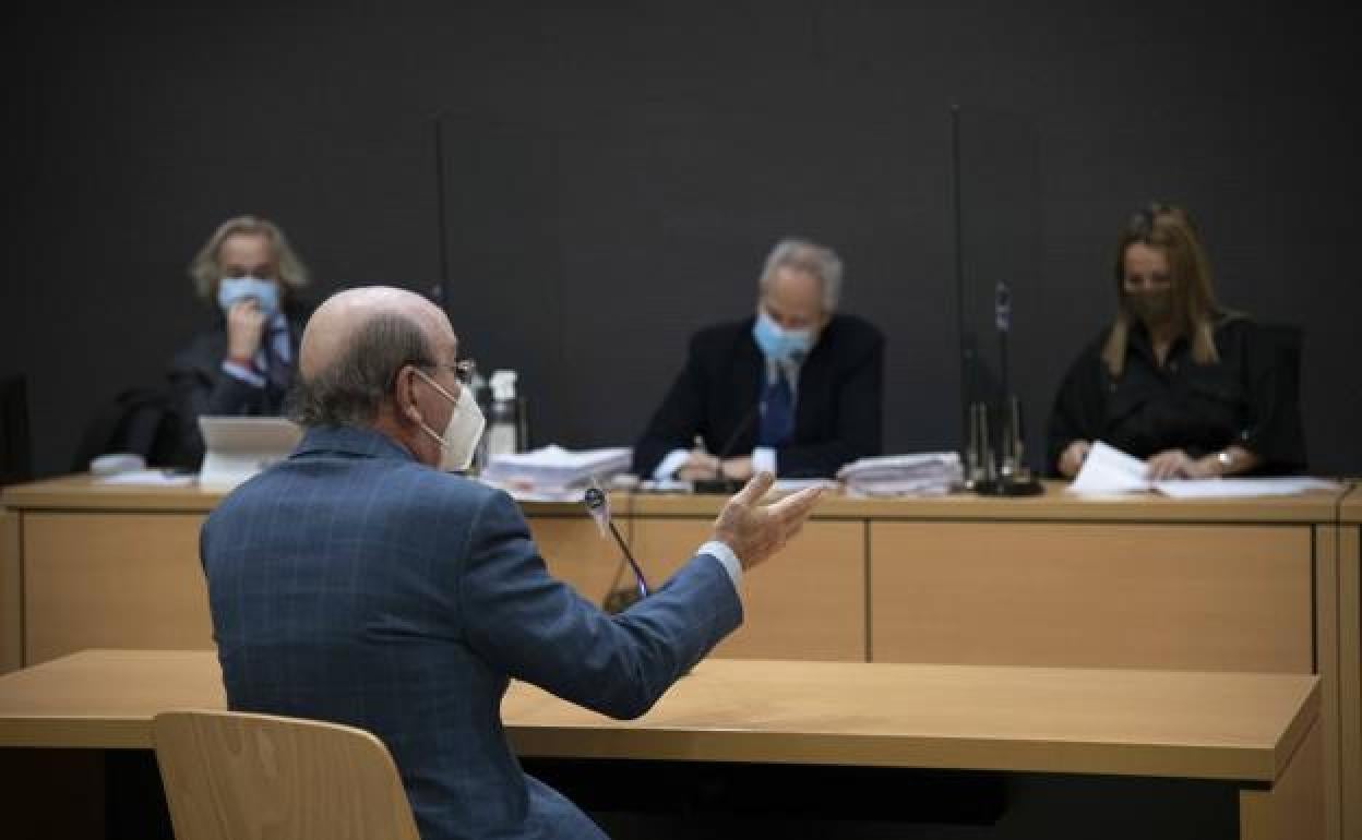 Momento en que el ya condenado declaró ante la Audiencia. 