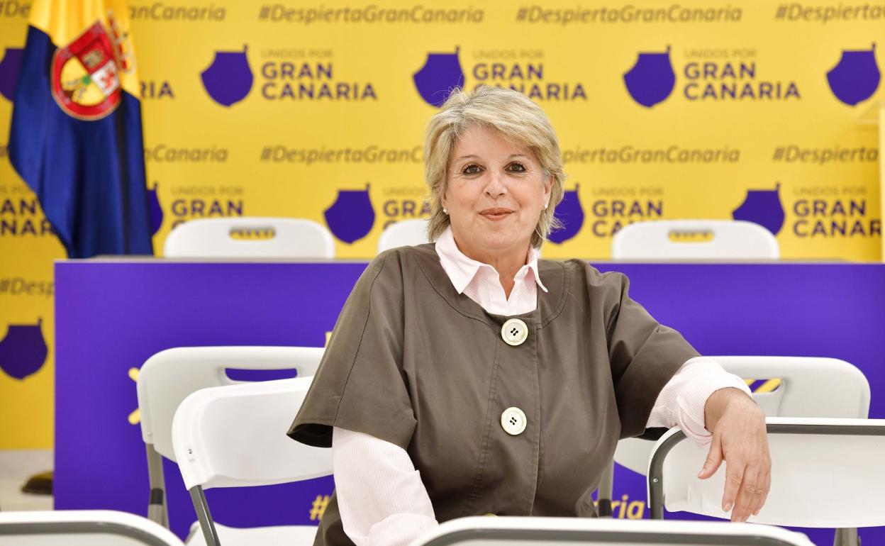 Imagen de la concejala del Ayuntamiento de la capital grancanaria Carmen Guerra. 
