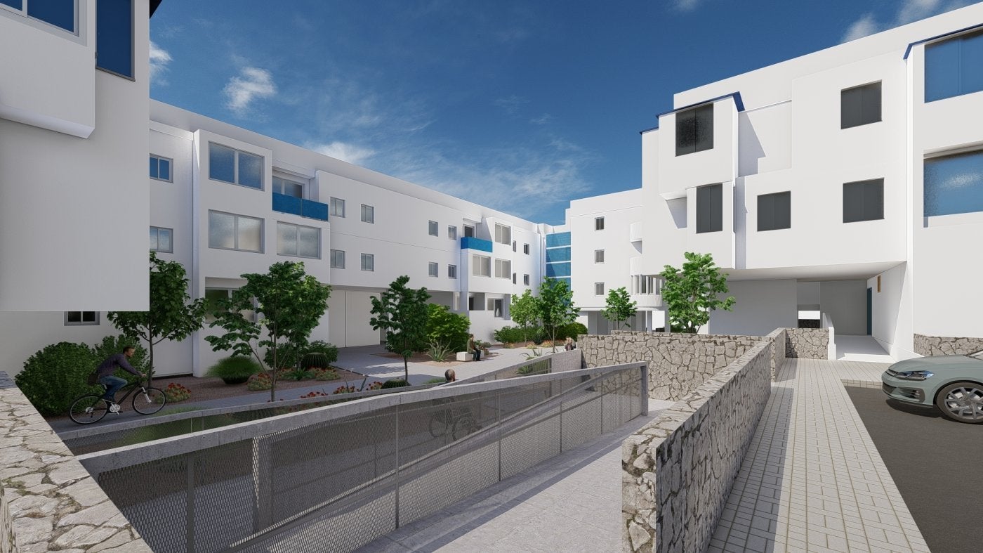 Recreación de cómo quedará el interior de la urbanización.