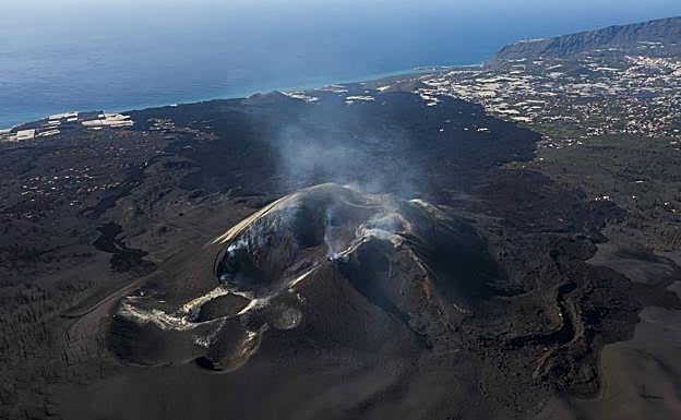 Imagen del volcan de La Palma. 