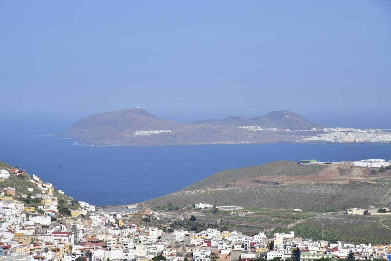 Fotos: Vuelve la calima al norte de Gran Canaria tras la lluvia