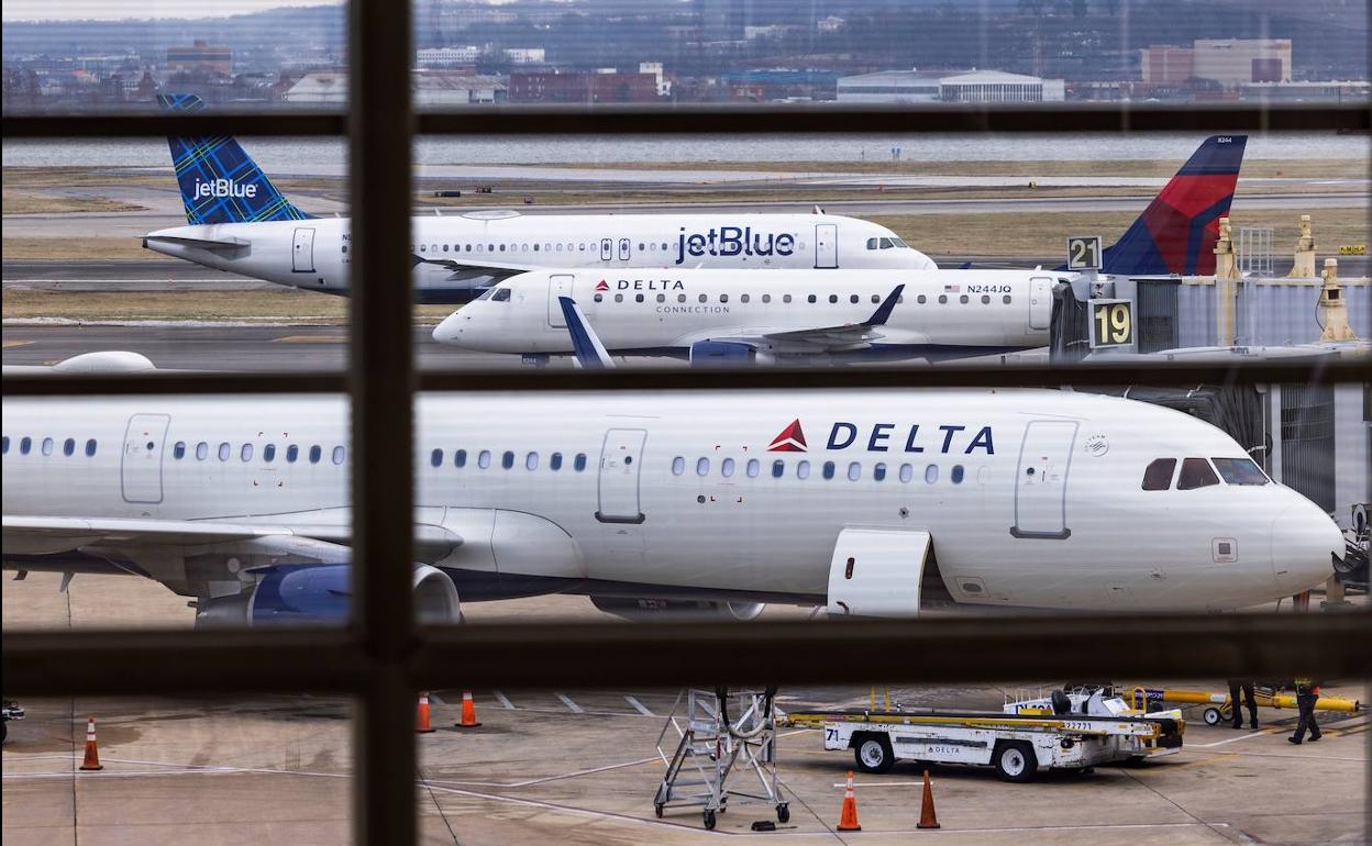 Avión de Delta Airlines.