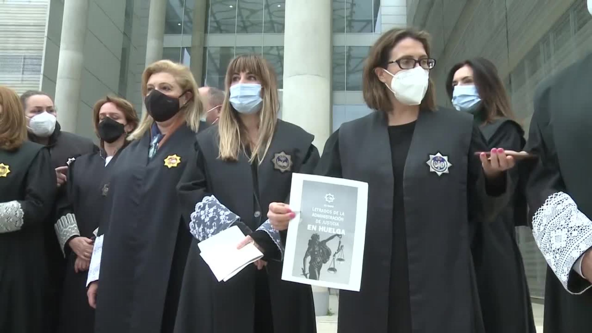 Un 58,4% de los Letrados de Justicia se han sumado a la huelga en Murcia