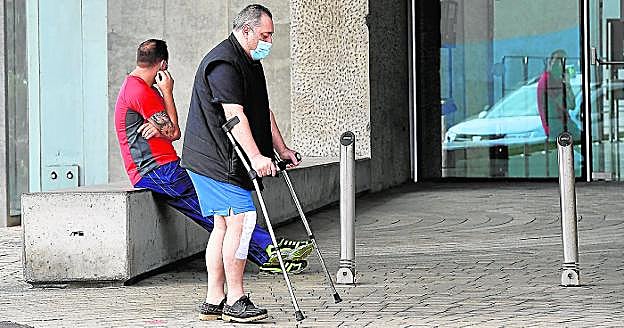 Miguel Ángel Ramos, la última vez que compareció por no ir a firmar al juzgado. 