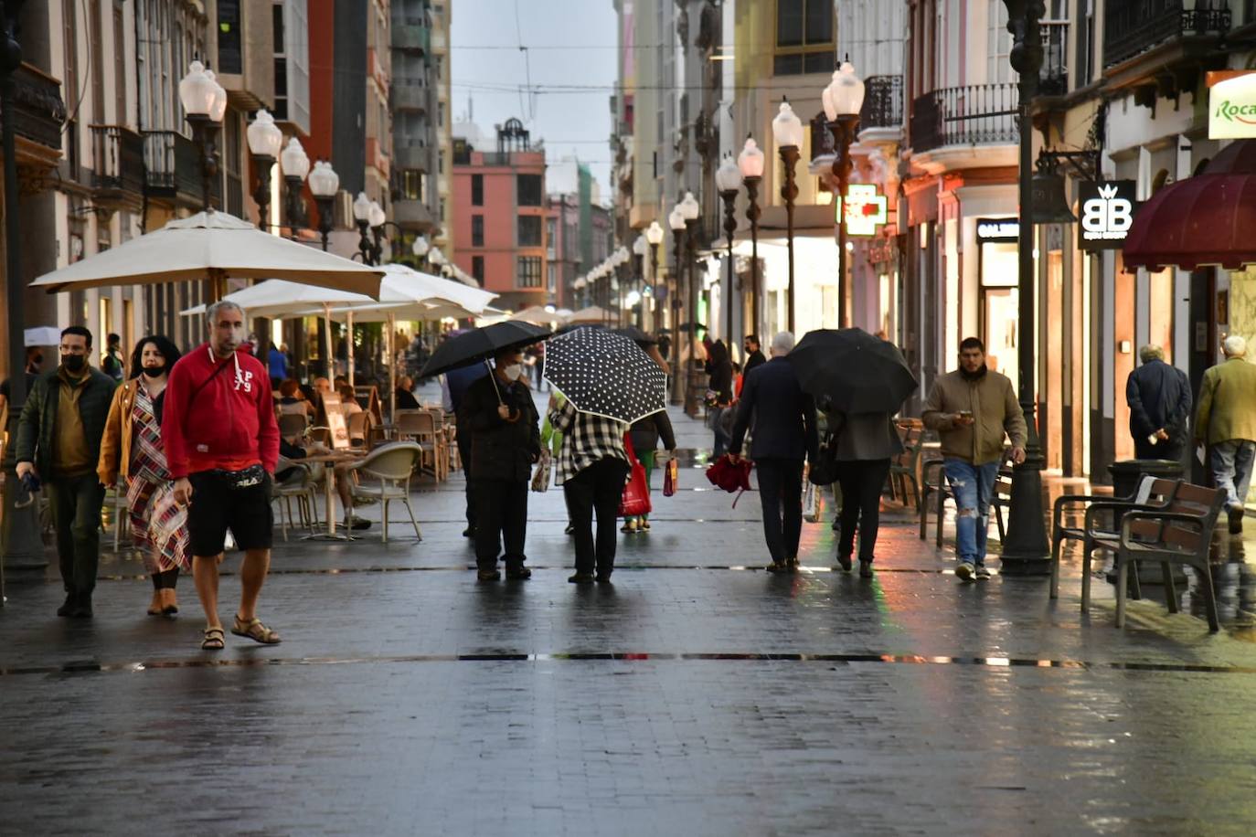 Fotos: Ya llueve en Gran Canaria tras la calima 