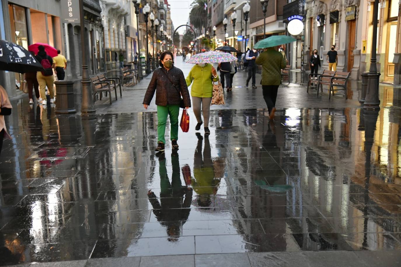 Fotos: Ya llueve en Gran Canaria tras la calima 