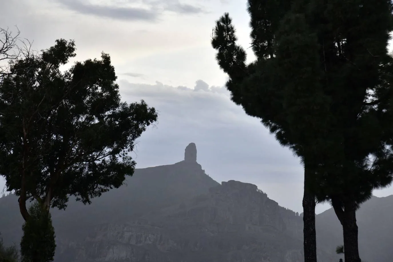 Fotos: Granizo, calima y tormentas en la cumbre de Gran Canaria