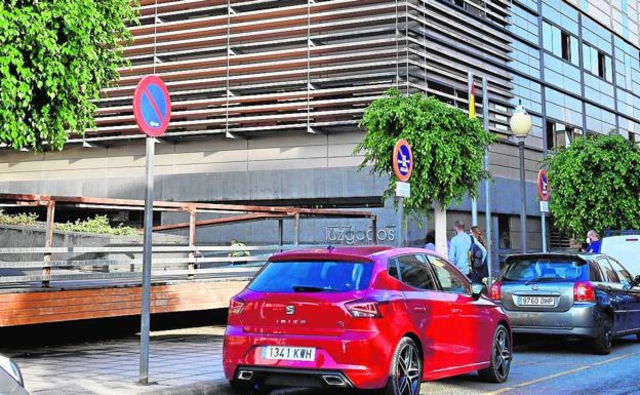 Imagen de los exteriores de los juzgados del partido judicial de Telde. 