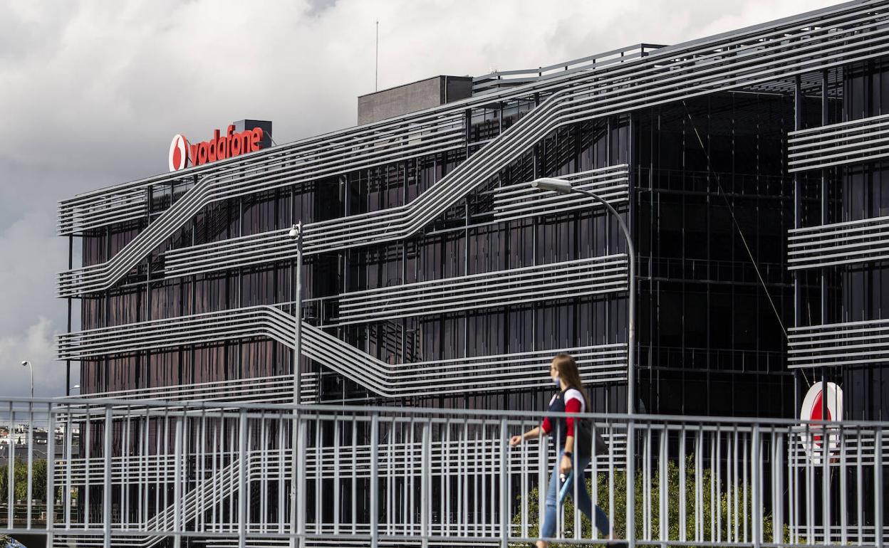 Vista general de la sede en Madrid de Vodafone. 