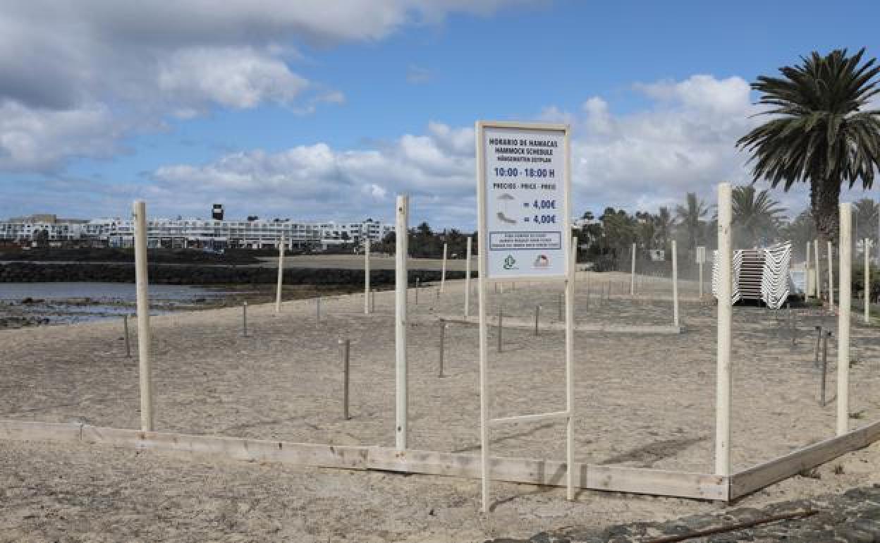 Playa de Las Cucharas a inicios de 2020. 