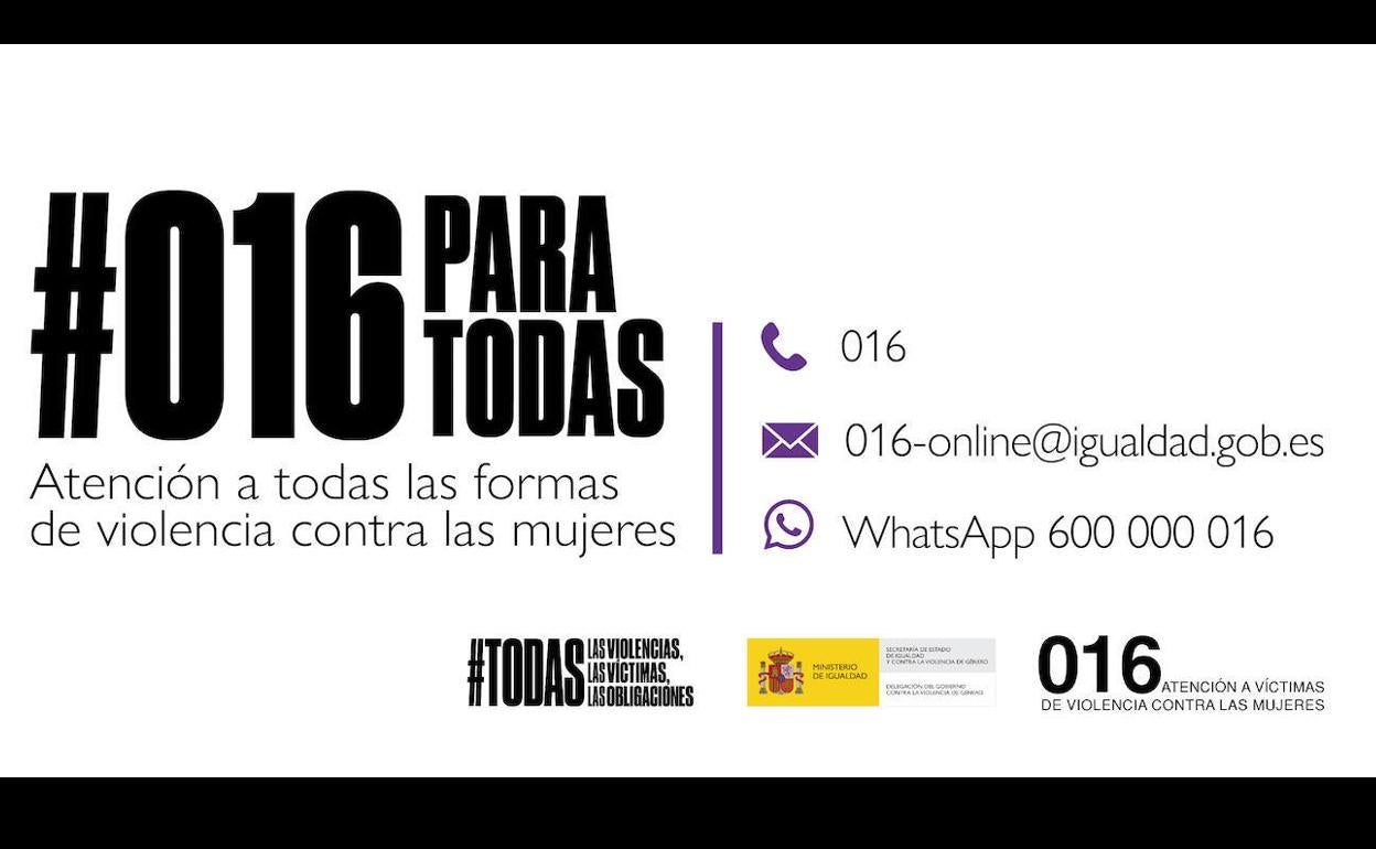 Las llamadas al 016 superaron las 7.100 el pasado diciembre, un 34% más